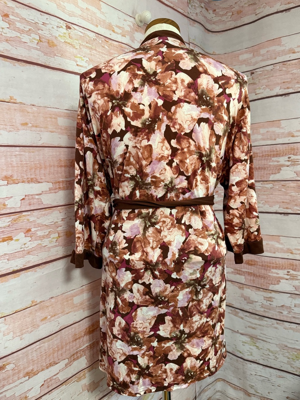 NICOLE Miller Floral Tie Robe - Picture 4 of 5